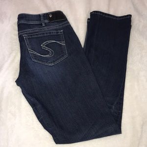 Silver Jeans Co Suki Straight W30/L32 dark…